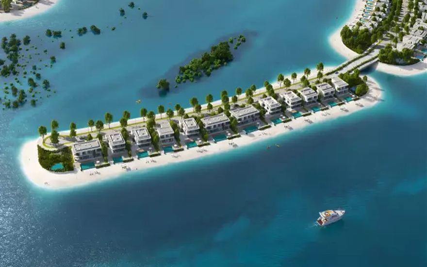 Infinity Island Villas — detached villas on their own island at Ramhan Island