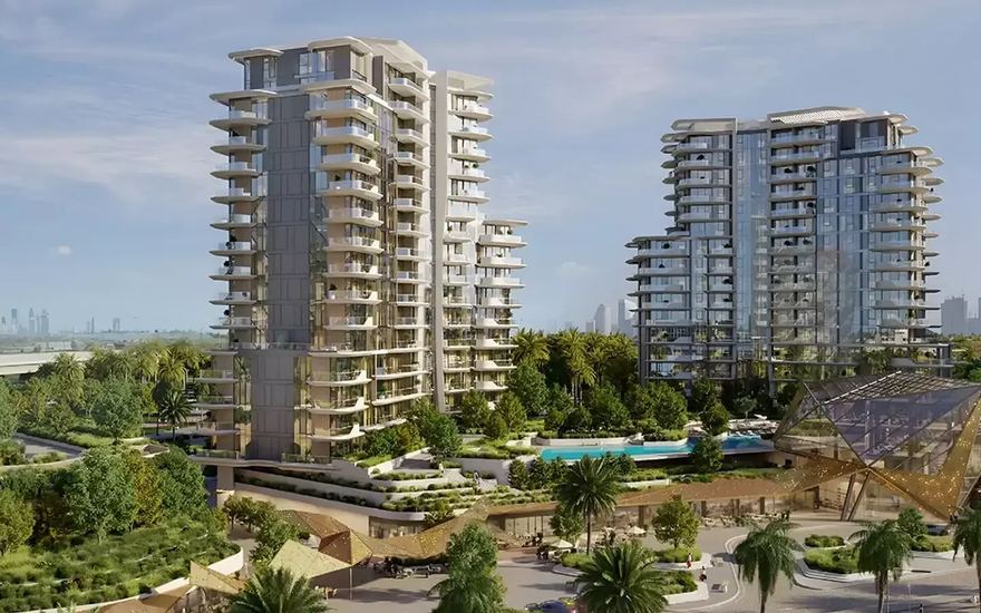 Samana Portside — twin residential towers at Downtown Jebel Ali